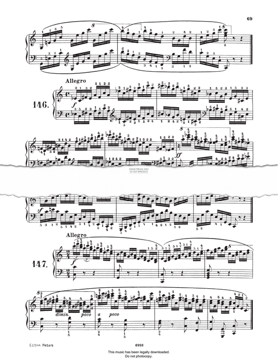Produktgalerie: Seite 1 von 1 Study (Op. 821, No.146), Carl Czerny, Klavier