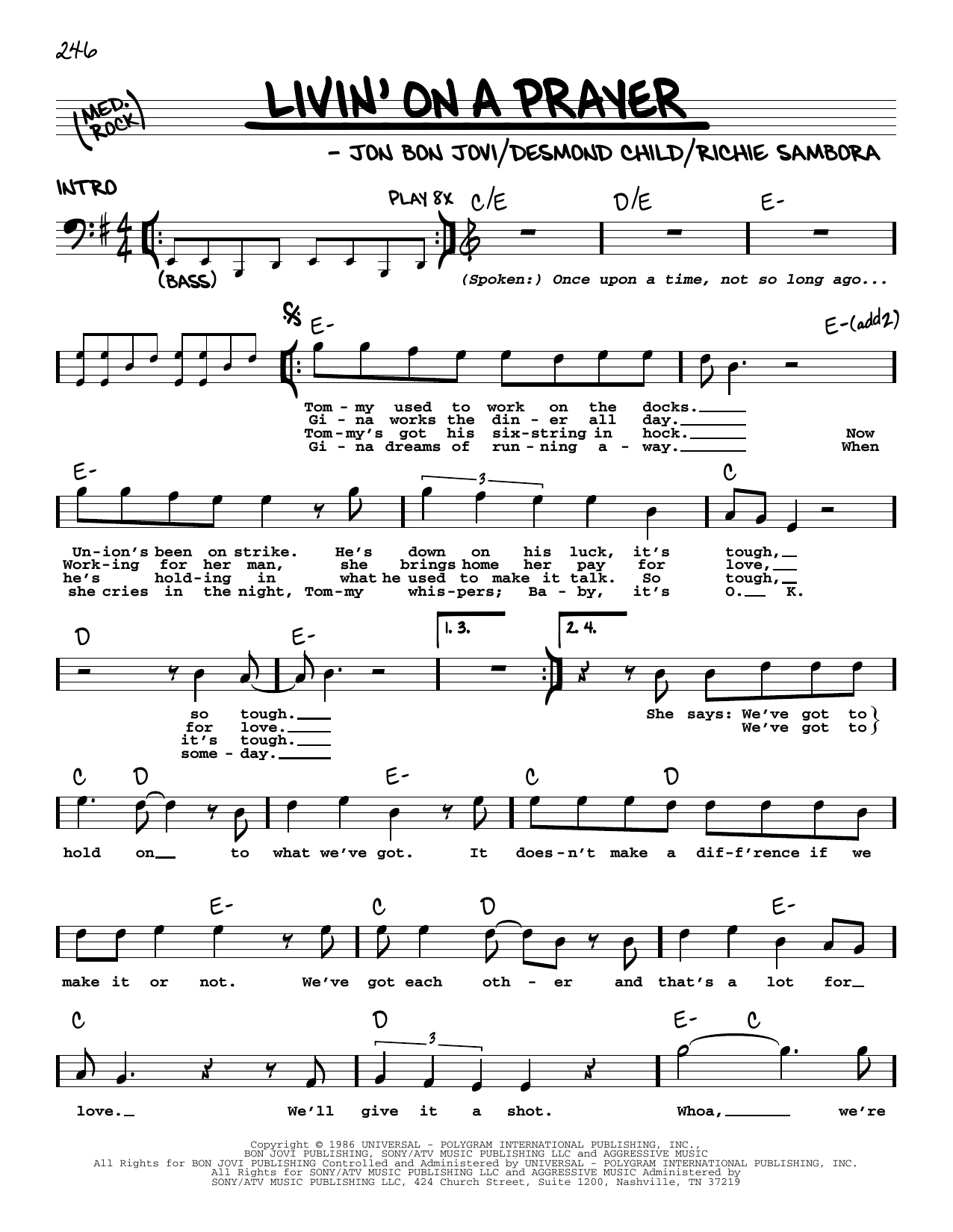 Produktbild zu:  Livin' On A Prayer - Bon Jovi