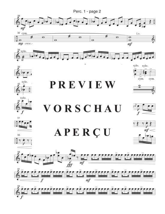 Product gallery: Page 19 of 21 Overture for Percussion , , (4 percussionists)