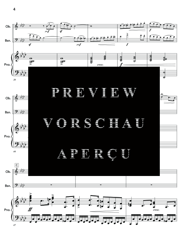 Produktgalerie: Seite 8 von 11 Concertpiece No. 1, , (Trio Oboe, Fagott und Klavier)