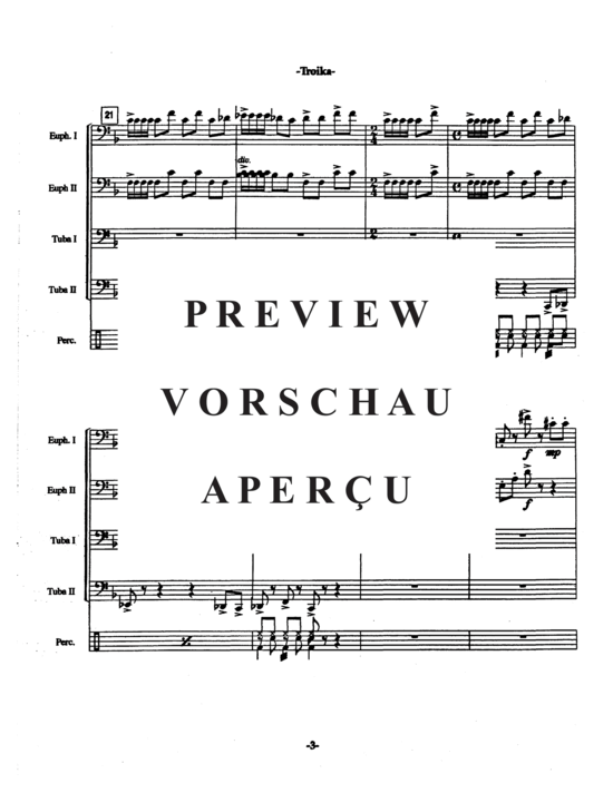 Product gallery: Page 7 of 21 Troika , , (Tuba Quartett EETT + opt. Percussion)