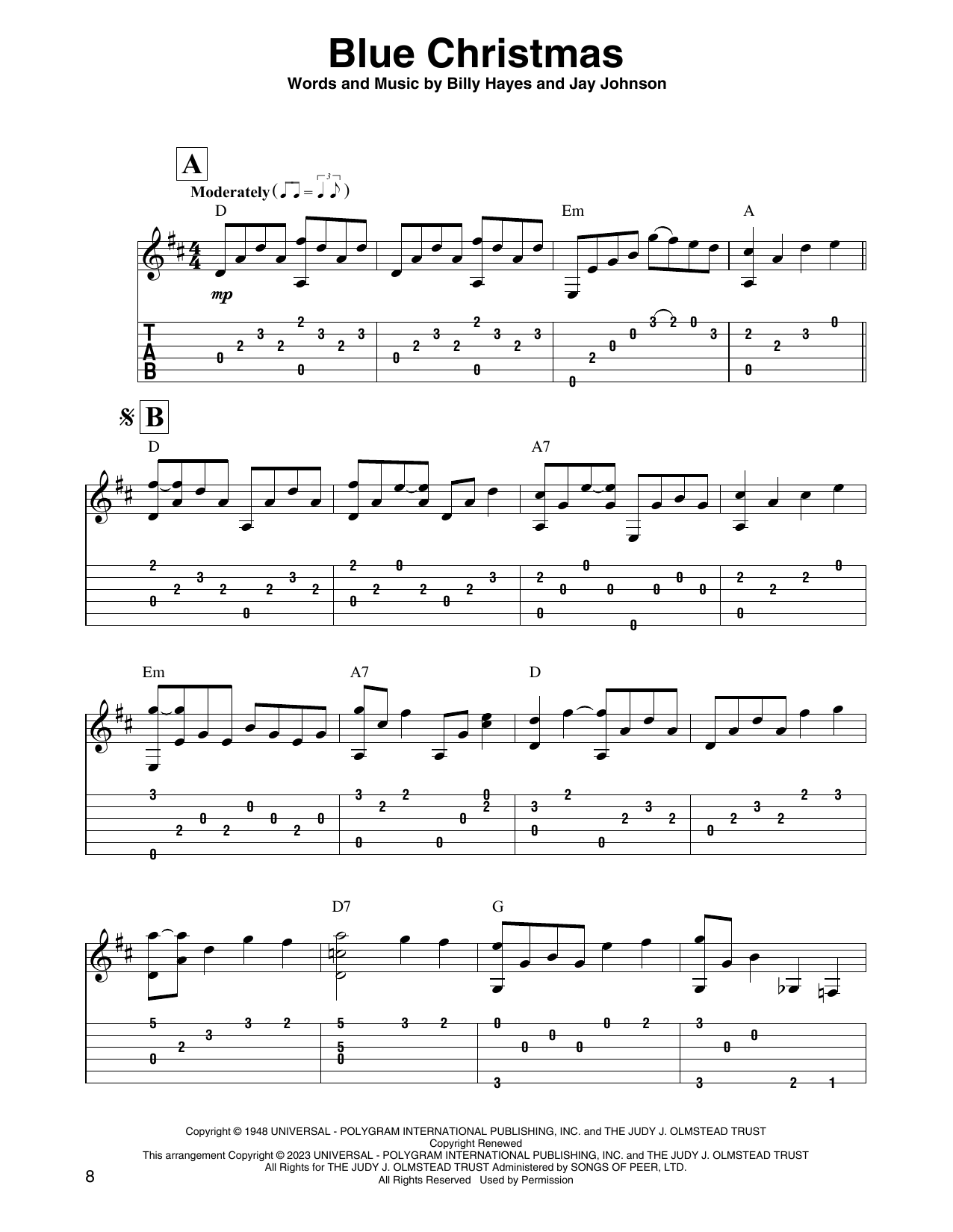 Produktgalerie: Seite 1 von 1 Blue Christmas, Elvis Presley, Gitarre