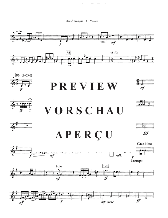 Produktgalerie: Seite 21 von 21 Visions , , (Blechbläserquartett 2x Trompete, Euphonium + Tuba)