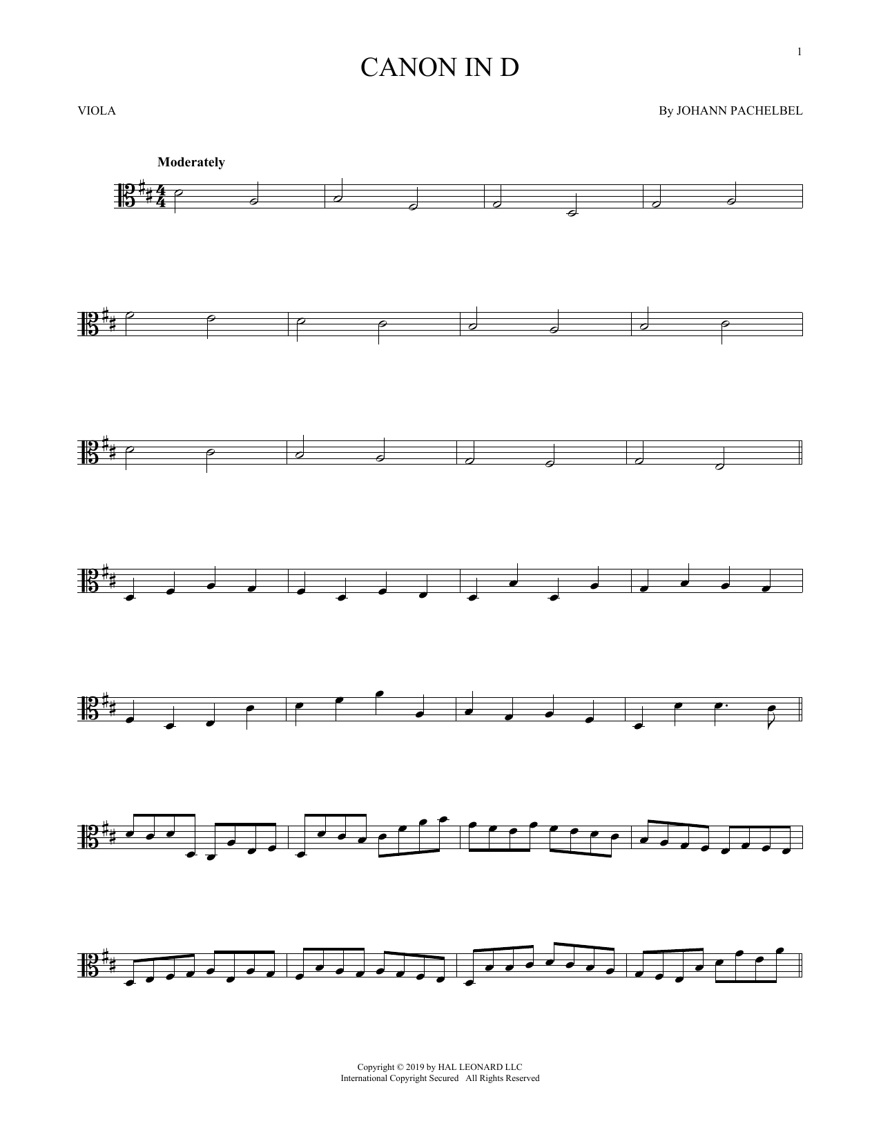 Product gallery: Page 1 of 1 Canon In D, Johann Pachelbel