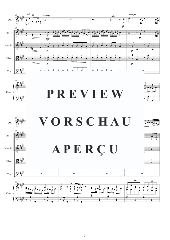 Produktgalerie: Seite 4 von 11 Concerto in A major, , Oboe und Kammerorchester