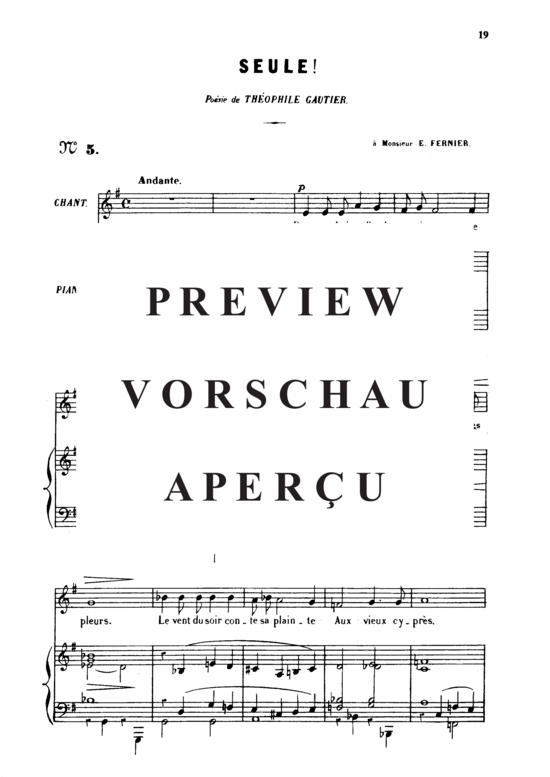 Product gallery: Page 2 of 4 Seule Op.3 No 1, , Medium Voice and Piano