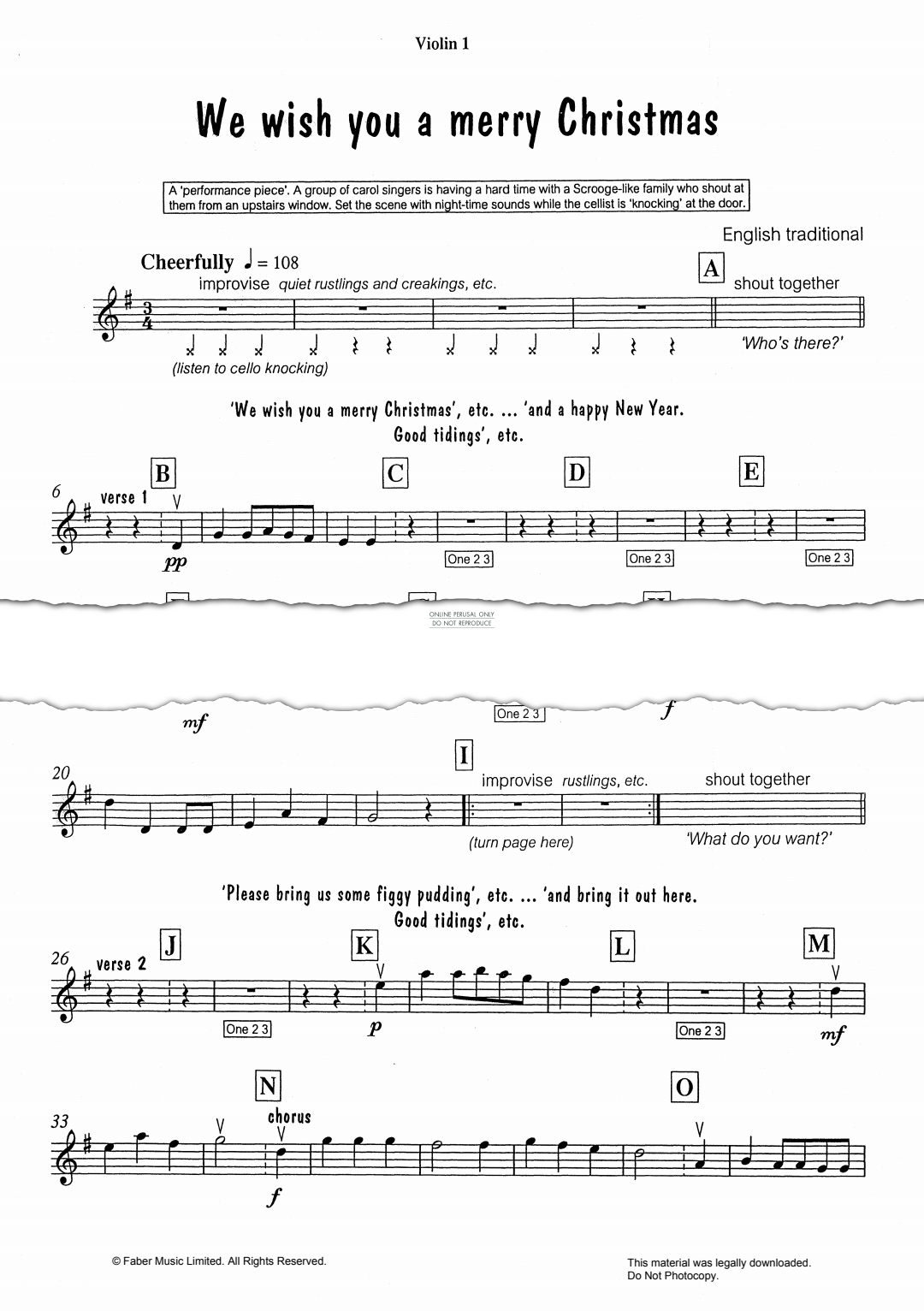 Produktgalerie: Seite 1 von 1 We Wish You A Merry Christmas, , Viola, Violine, Violoncello