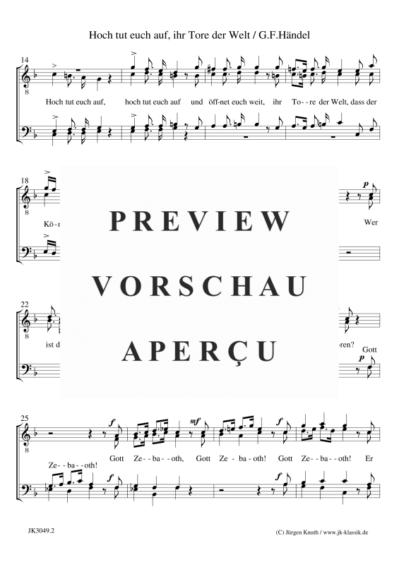 gallery: Hoch tut euch auf, , Männerchor