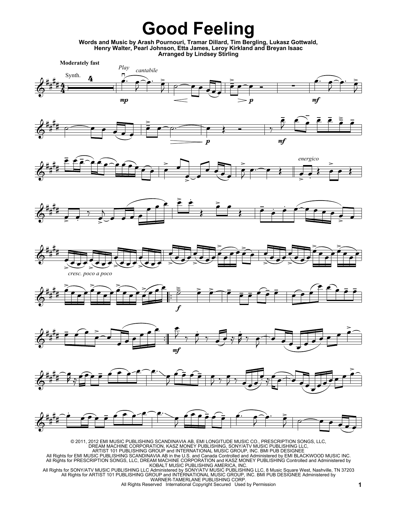 Product gallery: Page 1 of 1 Good Feeling, Lindsey Stirling