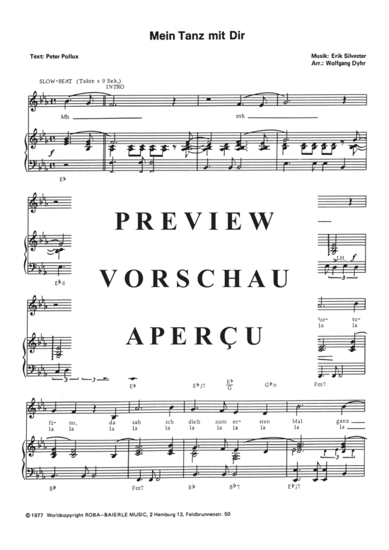 Produktgalerie: Seite 4 von 4 Mein Tanz mit dir , , Klavier und Gesang