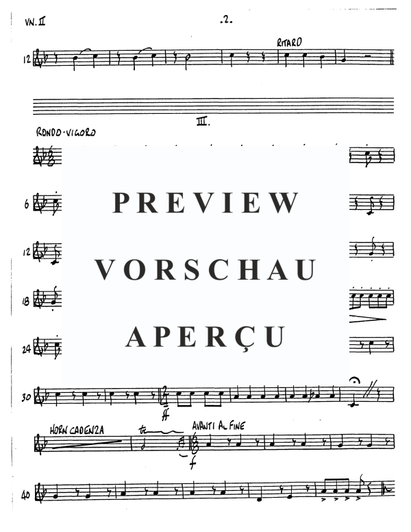 Produktgalerie: Seite 8 von 11 Kleines Konzert, , Alphorn in F und Streicher Quartett - Einzelstimmen