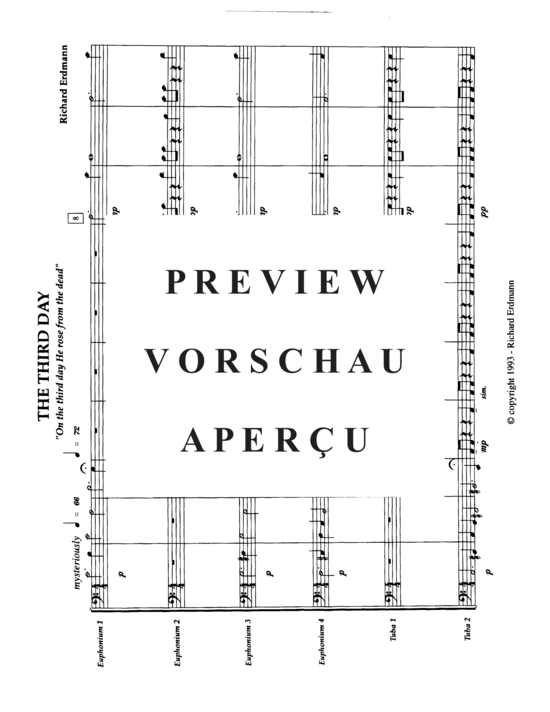 Produktgalerie: Seite 3 von 21 The Third Day , , (Tuba Ensemble EEEETT)