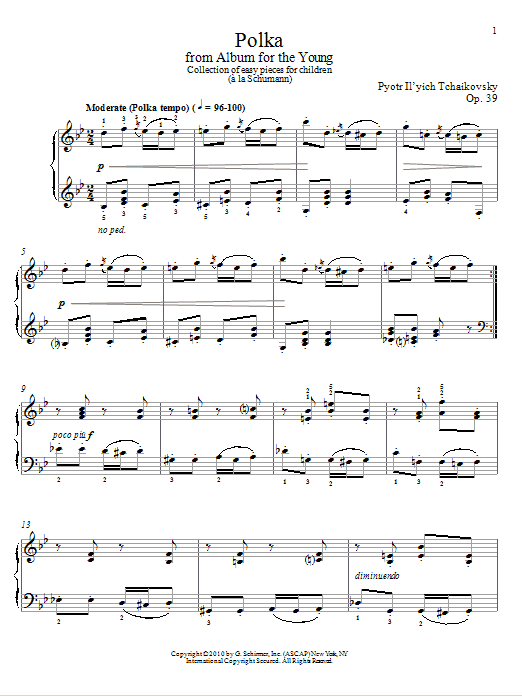 Product gallery: Page 1 of 1 Polka, Pyotr Il'yich Tchaikovsky