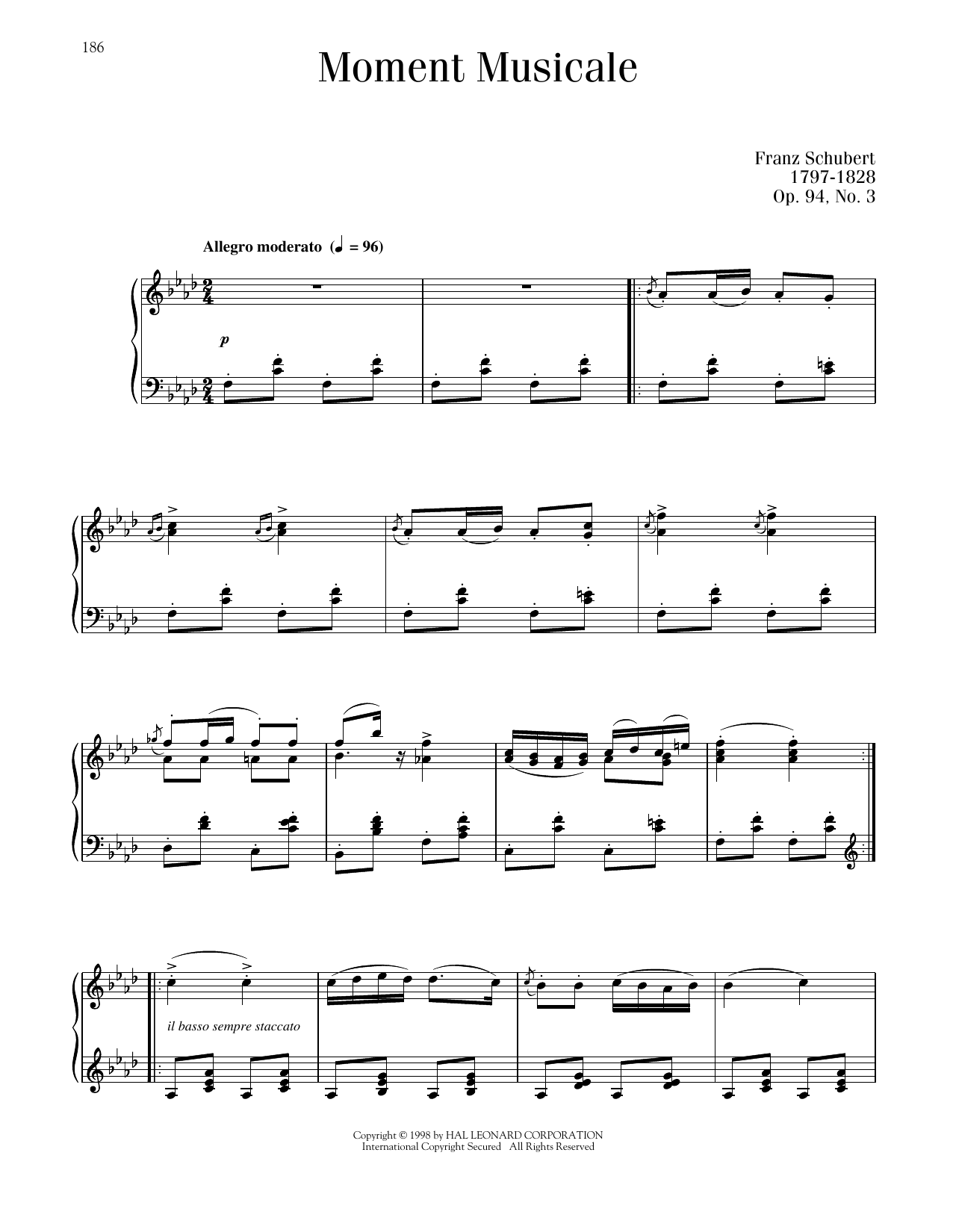 Product picture to: Moment Musicale, Op. 94, No. 3