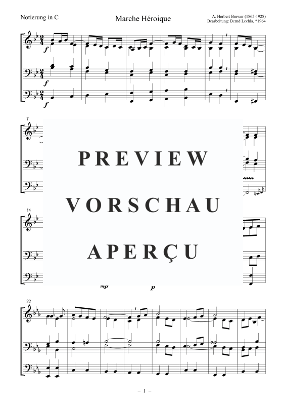 Produktgalerie: Seite 2 von 9 Marche Héroique, , Posaunenchor