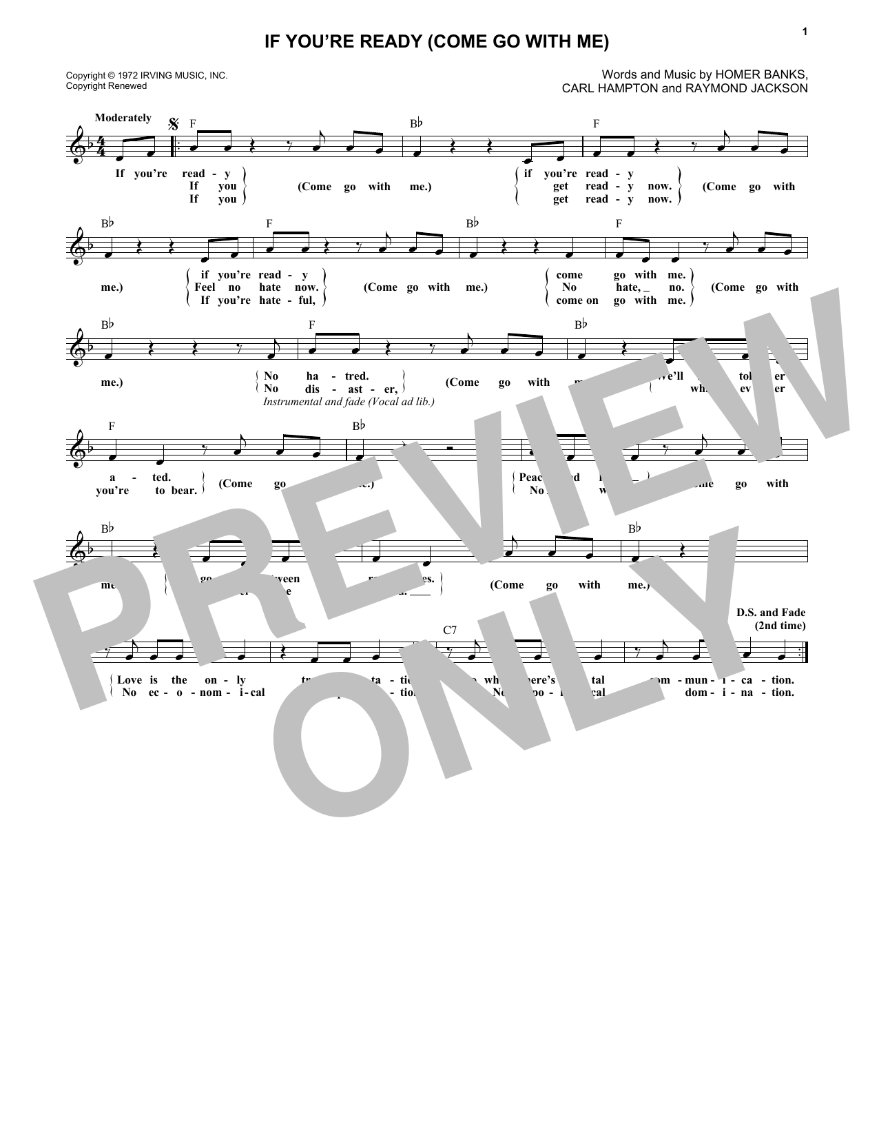 Produktbild zu: If You're Ready (Come Go With Me)