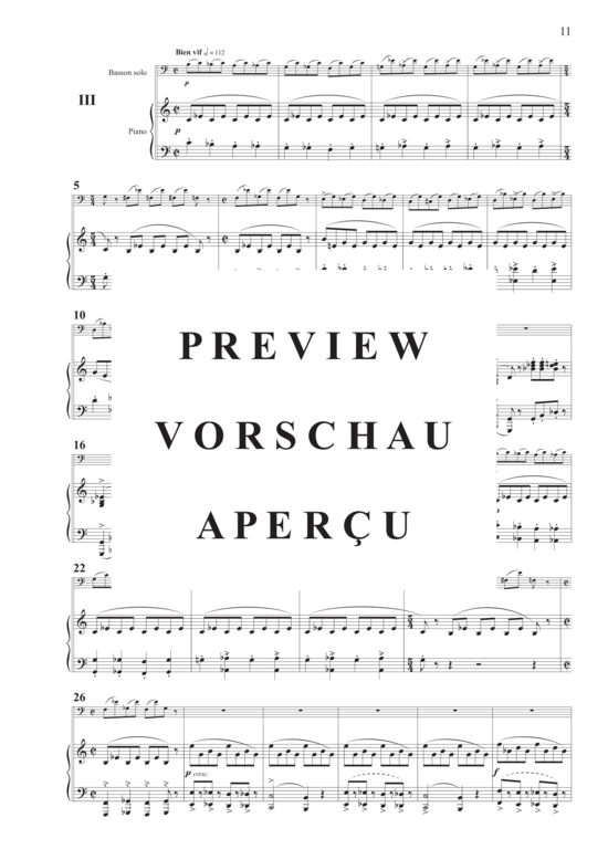 Product gallery: Page 14 of 26 Concerto for Bassoon and Orchestra , , (bassoon + piano)