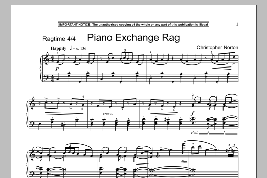 Product gallery: Page 1 of 1 Piano Exchange Rag, Christopher Norton