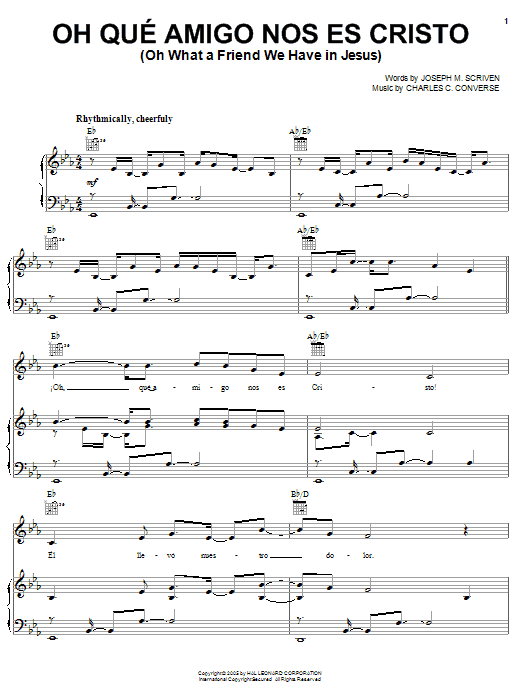 Produktbild zu: Oh Qué Amigo Nos Es Cristo (Oh What A Friend We Have In Jesus)