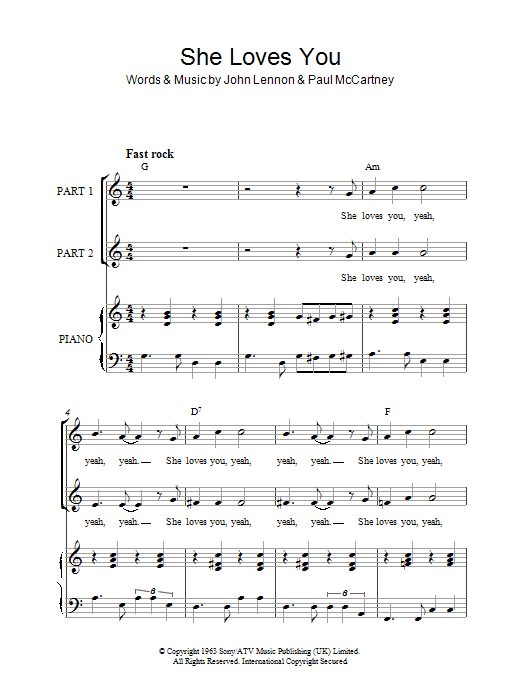 Product picture to: She Loves You (arr. Rick Hein)