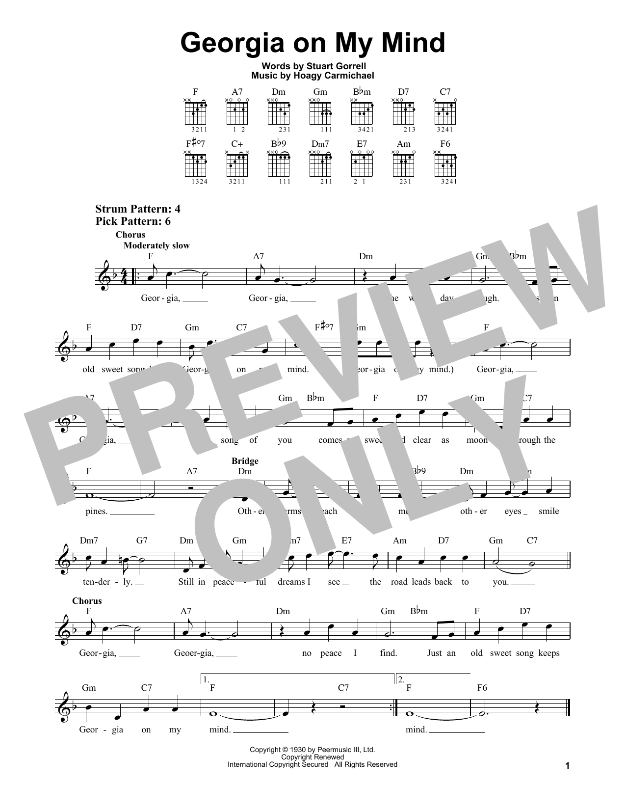 Product gallery: Page 1 of 1 Georgia On My Mind, Hoagy Carmichael