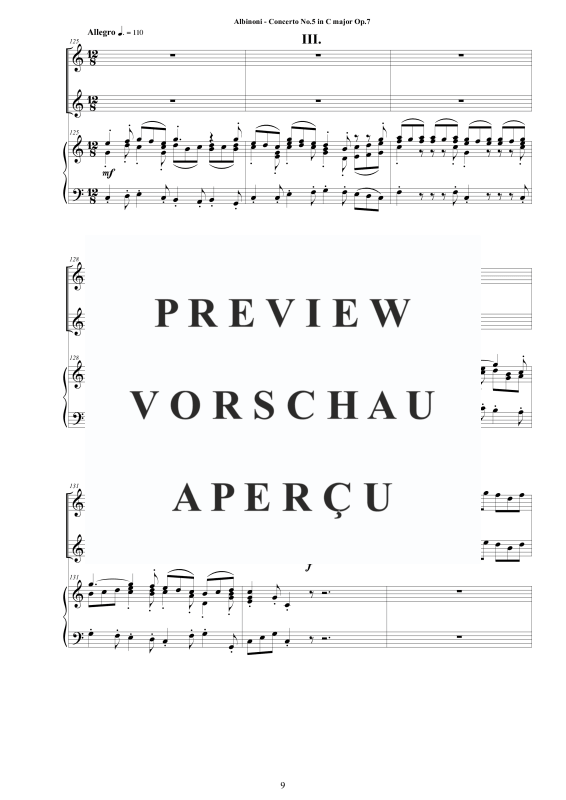 Product gallery: Page 10 of 11 Oboe Concerto No.5 in C-Dur Op.7, , 2 Oboes and Piano/Harpsichord