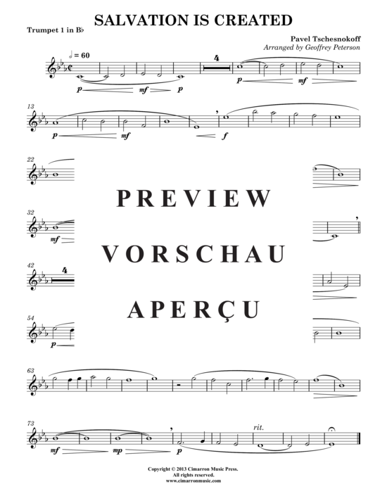 Produktgalerie: Seite 7 von 12 Salvation is Created , , (Blechbläser-Quintett)