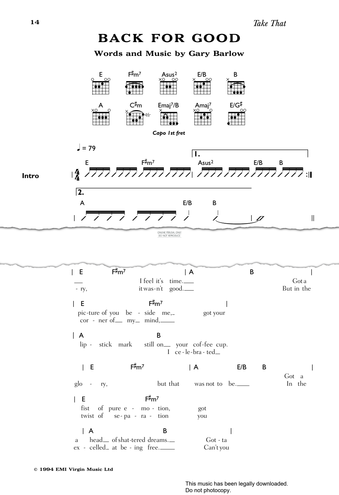 gallery: Back For Good, Take That, Gesang, Gitarre