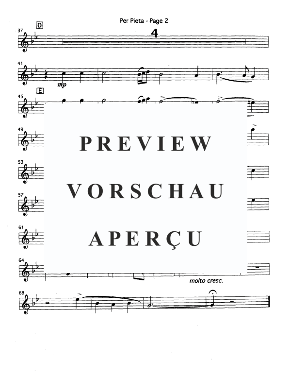 Produktgalerie: Seite 10 von 11 Per Pieta, , Blechbläser Quintett