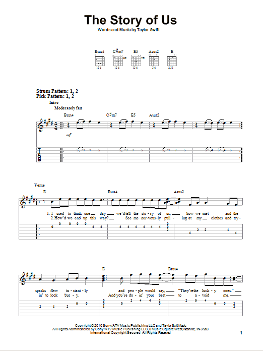 Product gallery: Page 1 of 1 The Story Of Us, Taylor Swift