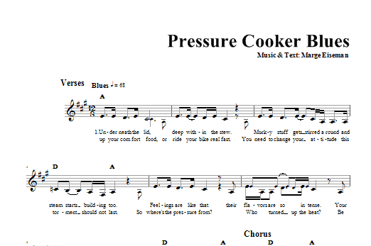 Product gallery: Page 1 of 1 Pressure Cooker Blues, Marge Eiseman