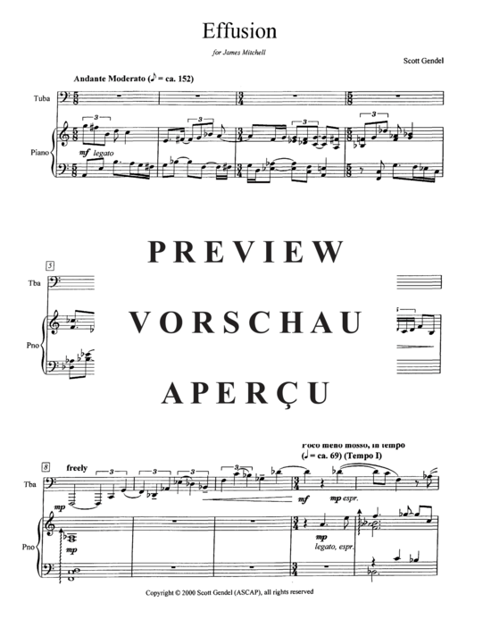 Produktgalerie: Seite 3 von 21 Effusion , , (Tuba + Klavier)