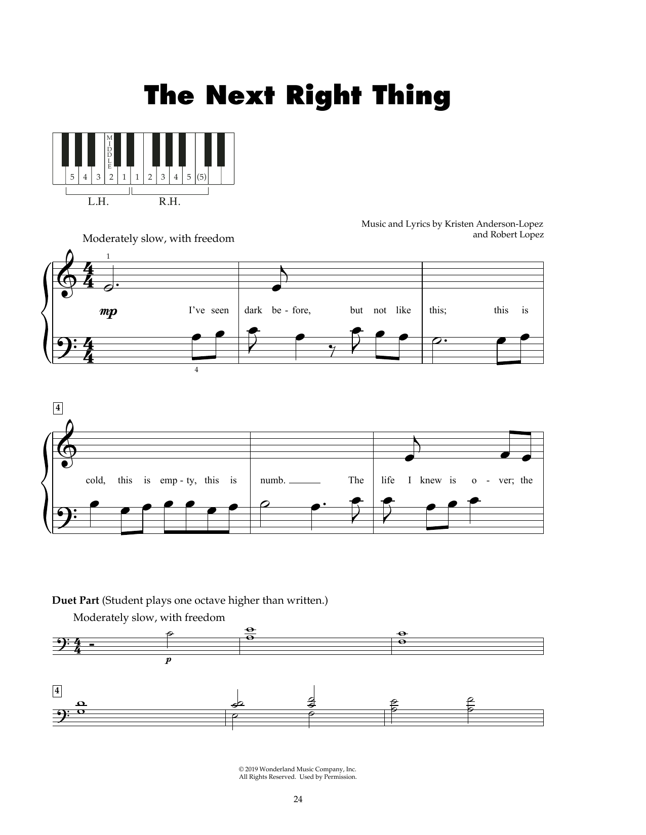 Produktbild zu: The Next Right Thing (from Disney's Frozen 2)