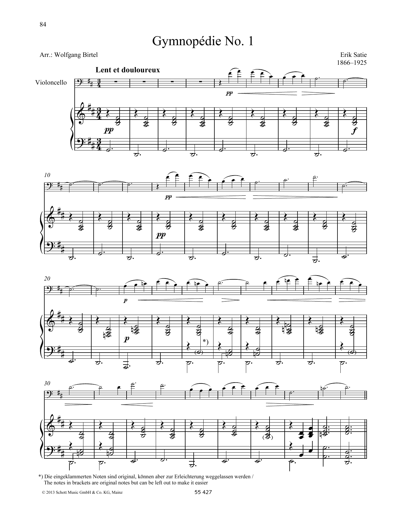 Produktbild zu: Gymnopedie No. 1