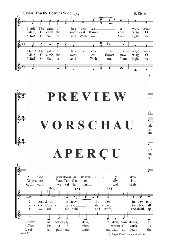 gallery: O Savior, Tear the Heavens Wide, , (Frauenchor SSA)