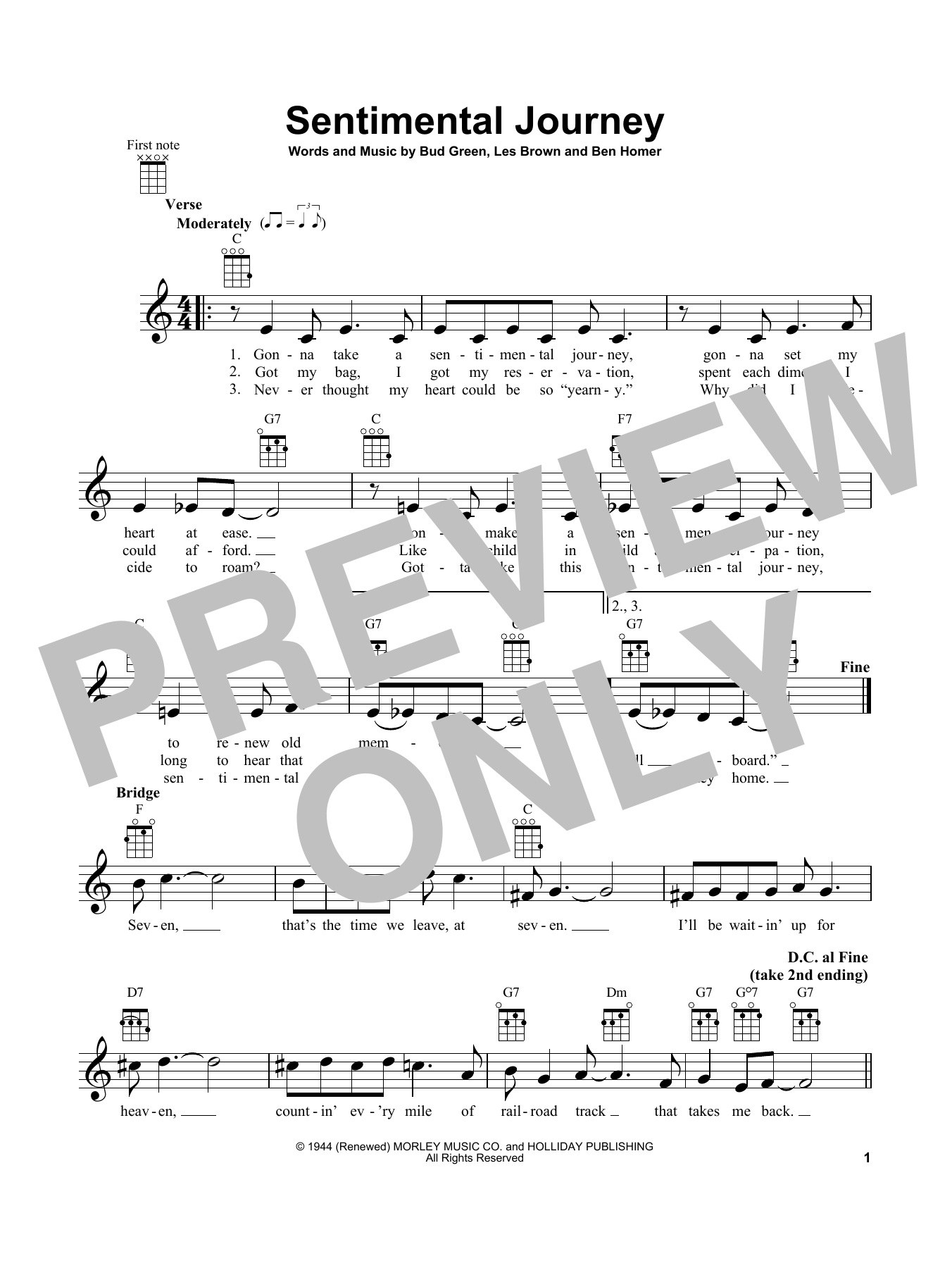 Product gallery: Page 1 of 1 Sentimental Journey, Les Brown