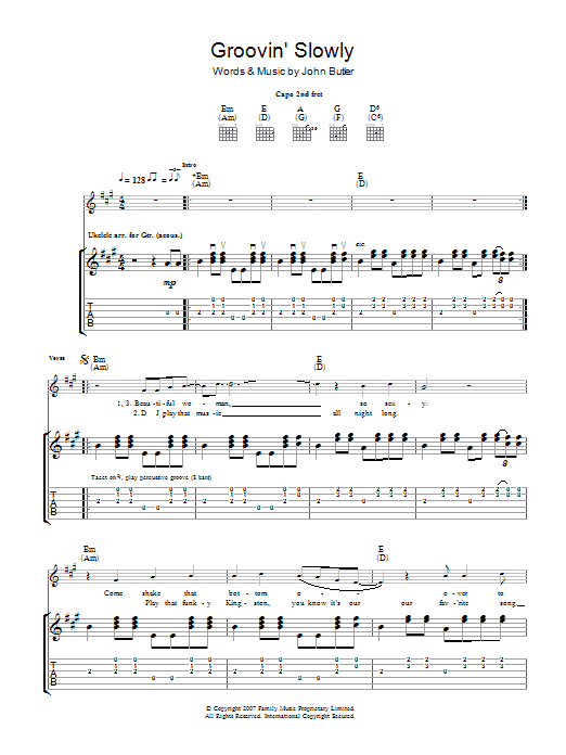 Produktgalerie: Seite 1 von 1 Groovin' Slowly, John Butler, Gitarre
