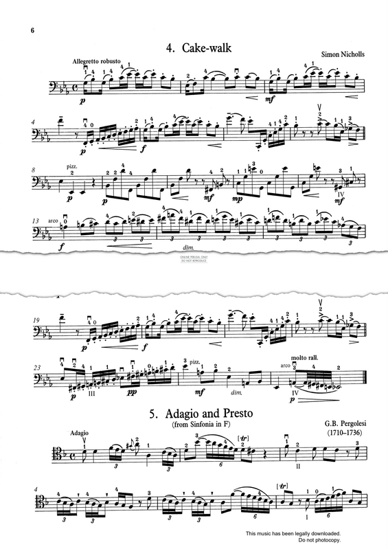Produktgalerie: Seite 1 von 1 Adagio And Presto (from 'Sinfonia In F'), Giovanni Battista Pergolesi, Klavier, Violoncello