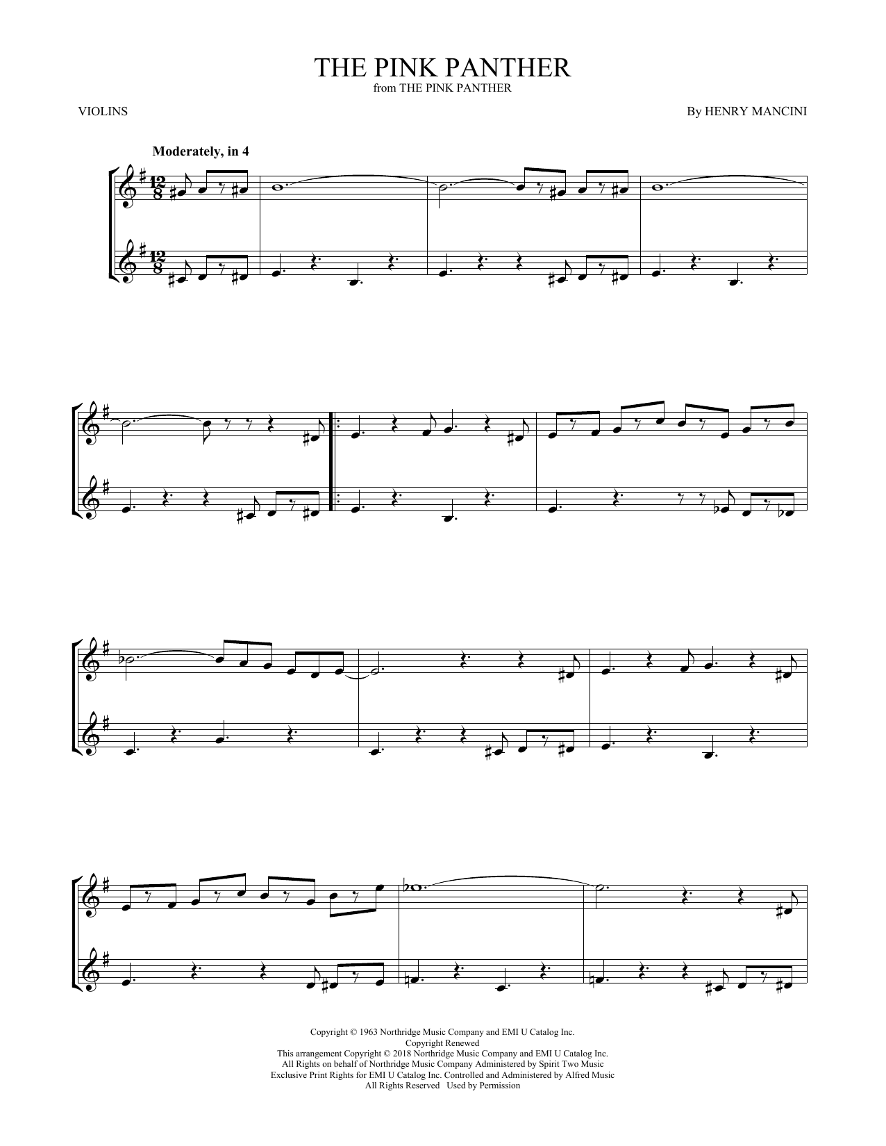 Product gallery: Page 1 of 1 The Pink Panther, Henry Mancini