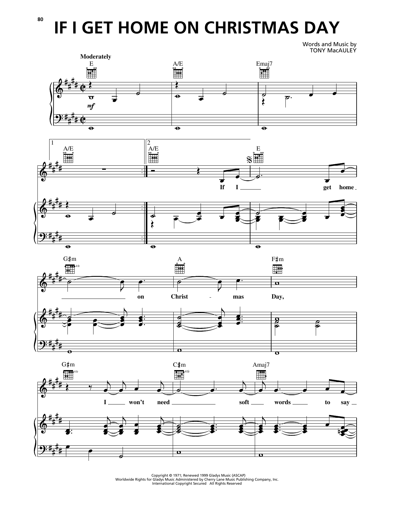 Produktgalerie: Seite 1 von 1 If I Get Home On Christmas Day, Elvis Presley, Gesang, Gitarre, Klavier