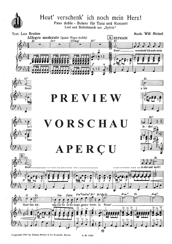 Produktgalerie: Seite 3 von 5 Heut verschenk ich noch mein Herz!, , Klavier und Gesang