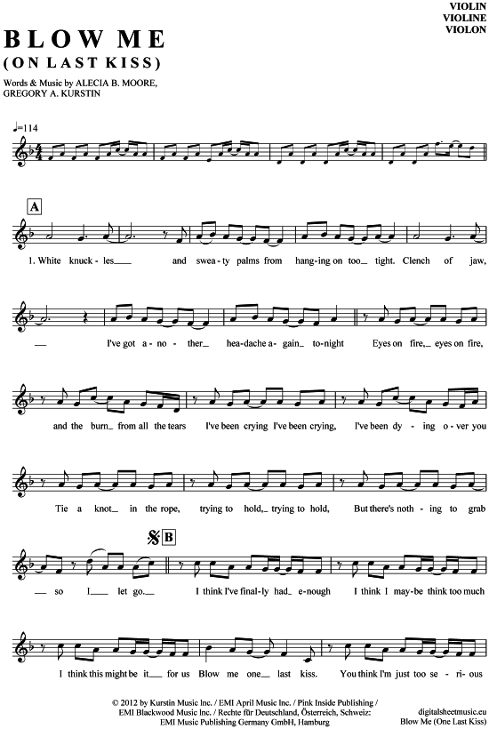 Product picture to: Blow Me (One Last Kiss) Pink