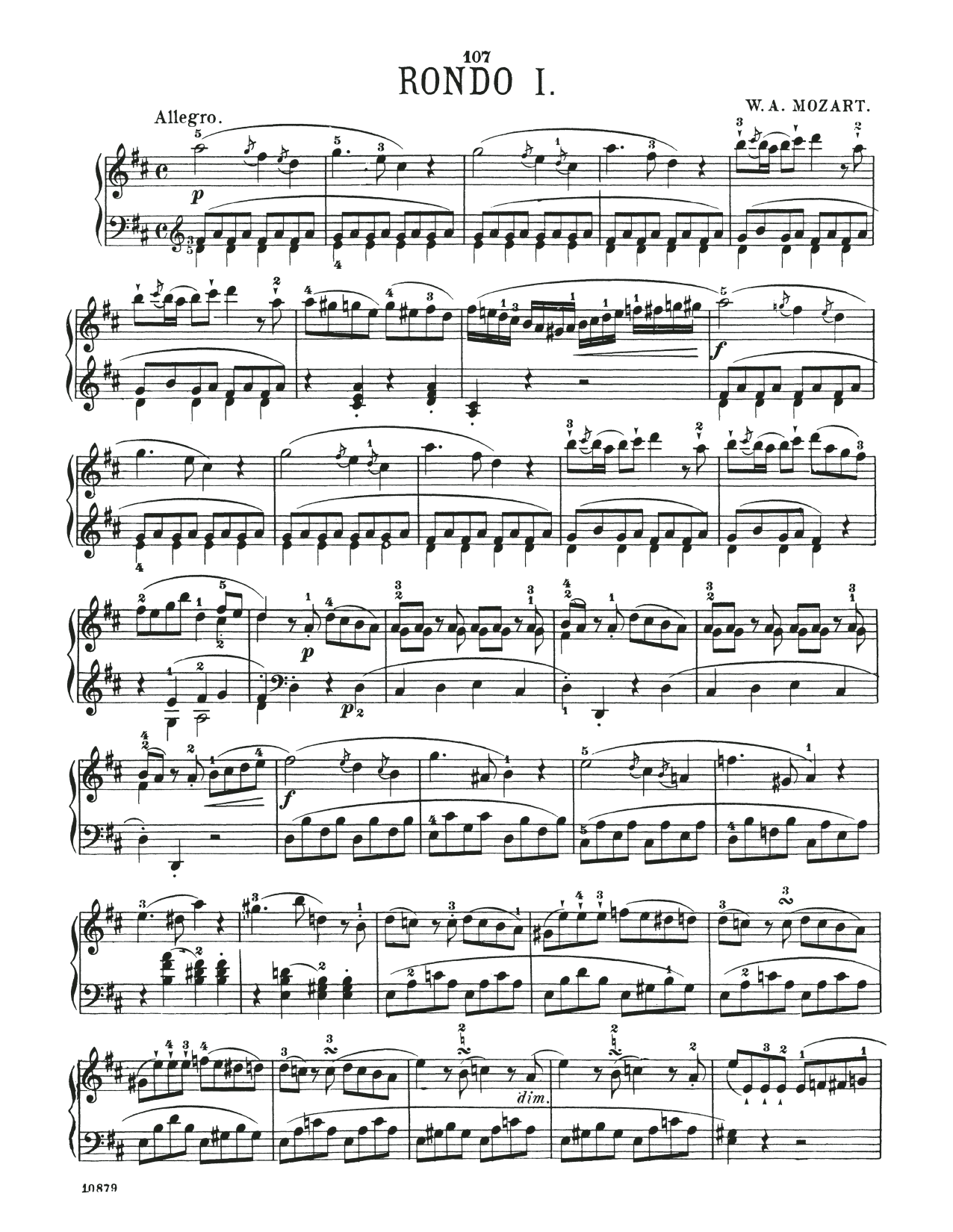 Produktbild zu: Rondo In D Major, K. 485