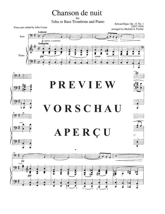 Product gallery: Page 4 of 9 Chanson de Nuit , , (tuba/bass trombone + piano)