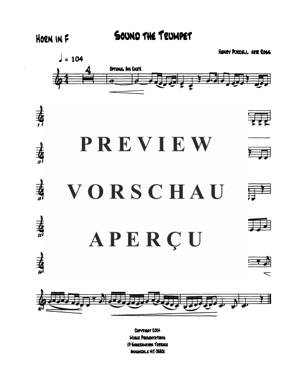 Produktgalerie: Seite 10 von 11 Sound the Trumpet, , Trompeten Trio und Klavier
