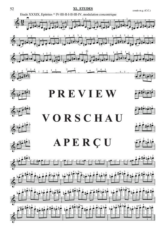 gallery: 40 Études for Violin , , (Geige Solo)