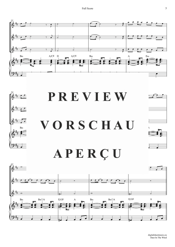 Product gallery: Page 6 of 11 Dust In The Wind, Kansas, (violin trio + piano)