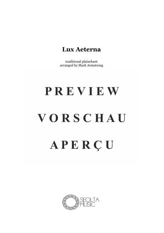Product gallery: Page 3 of 11 Lux Aeterna, , Mixed Choir 8-Part - Harp Opt.
