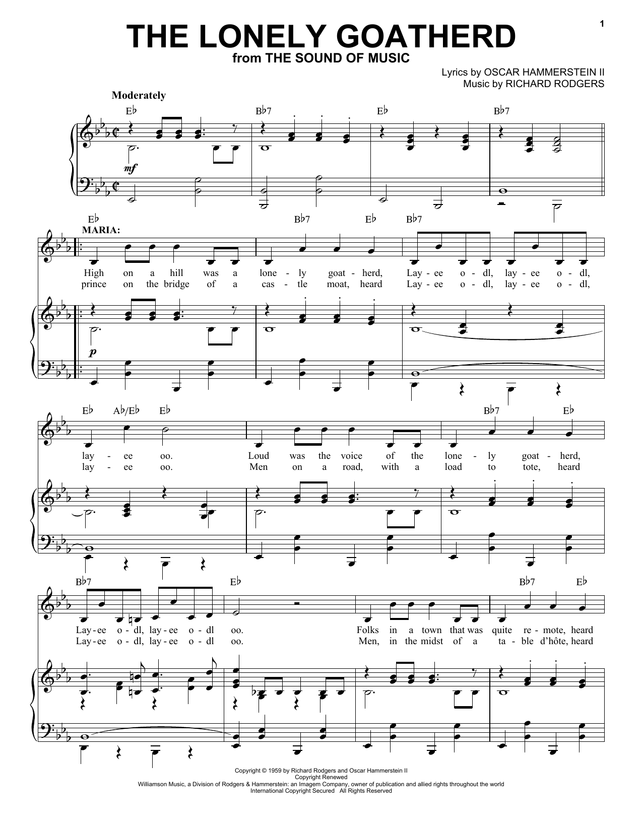 Produktbild zu: The Lonely Goatherd (from The Sound of Music)