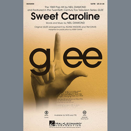 cover: Sweet Caroline (Ed. Kirby Shaw), Neil Diamond, Glee Cast